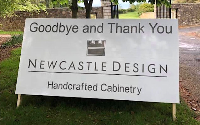 newcastle cabintery signwriting example